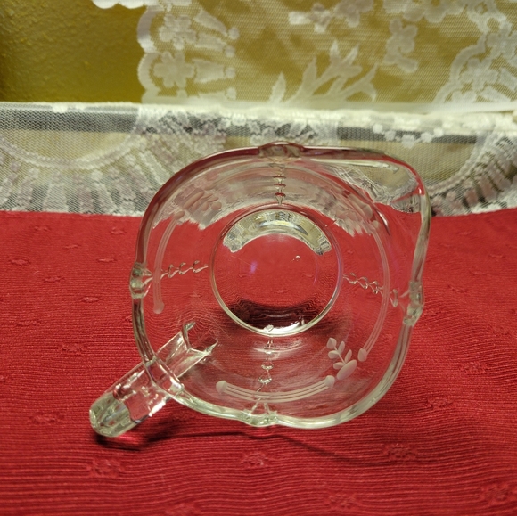 VTG Glass Creamer Syrup Honey Pitcher - Picture 4 of 7